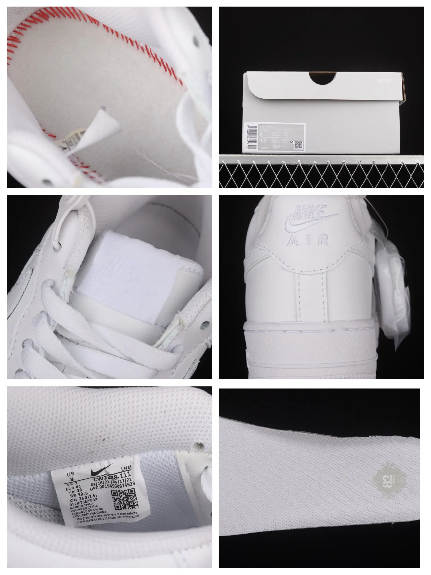 All categories Nk Air Force 1 Air Force series Nk Air Force 1 Low Air Force low-top Y version Nike Air Force 1'07 Low Air Force 1 low-top casual sneakers CW2288-111